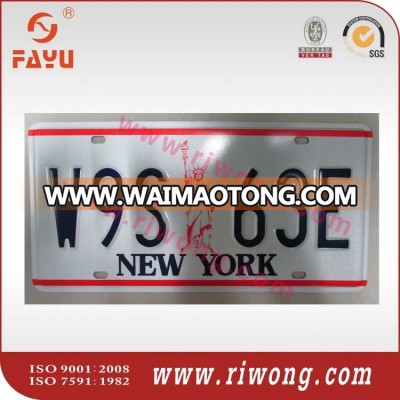 custom aluminum American size car license plate